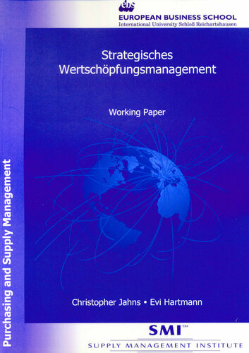 Strategisches Wertschöpfungsmanagement