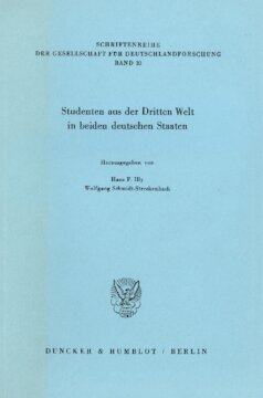 Studenten aus der Dritten Welt in beiden deutschen Staaten