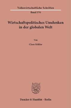 Wirtschaftspolitisches Umdenken in der globalen Welt