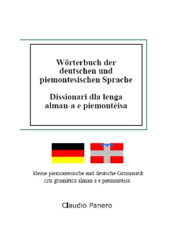 Dizionario della lingua tedesca e piemontese