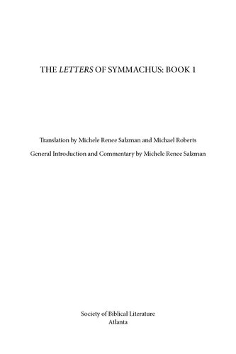The letters of Symmachus