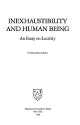 Inexhaustibility and human being: an essay on locality