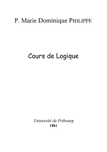 1961 - Cours de Logique - Partie 02