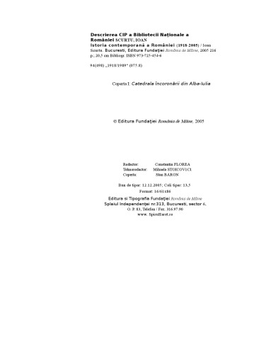 Istoria contemporana a Romaniei (1918-2005)