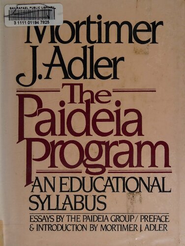 The Paideia Program: An Educational Syllabus