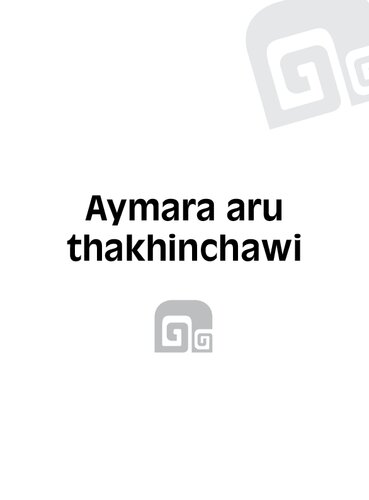 Aymara aru thakhinchawi