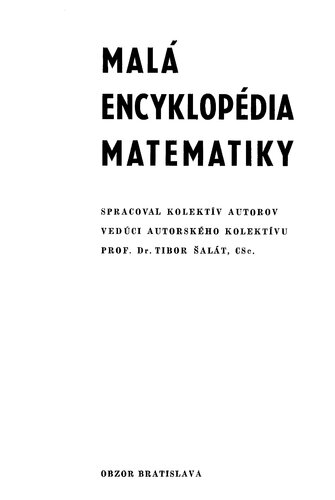 Malá encyklopédia matematiky