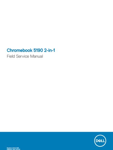 Chromebook 5190 2-in-1 Field Service Manual