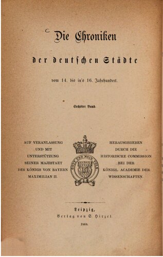 Die Chroniken der niedersächsischen Städte / Braunschweig