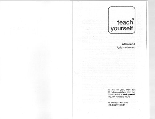 Teach Yourself Afrikaans Complete Course
