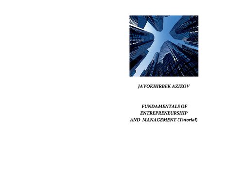 Fundamentals of Entrepreneurship and Management (Tutorial)