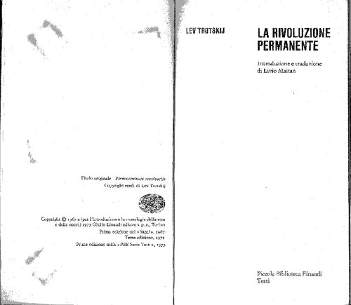 La rivoluzione permanente