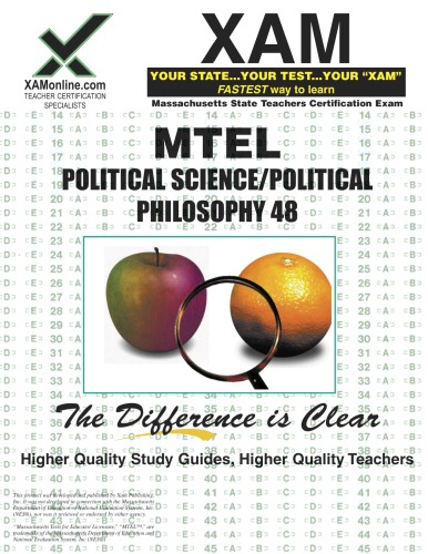 MTEL Political Science Political Philosophy 48 Teacher Certification, 2nd Edition (XAM MTEL)
