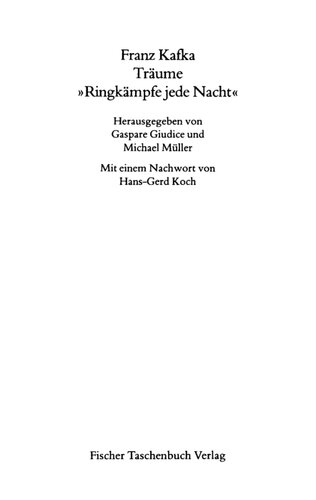 Träume : "Ringkämpfe jede Nacht"