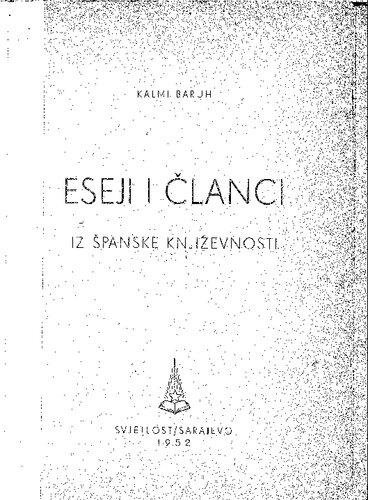 Eseji i članci iz španske književnosti