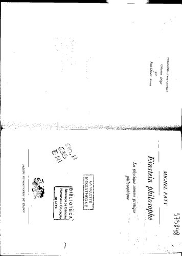 Einstein philosophe