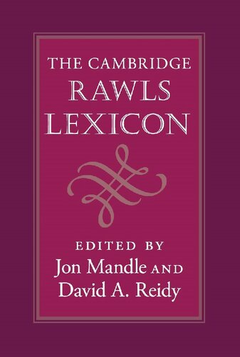 The Cambridge Rawls Lexicon