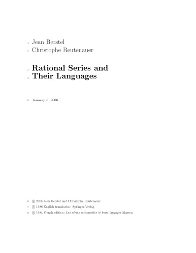 Rational Series and Their Languages