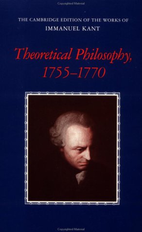 Theoretical Philosophy, 1755-1770