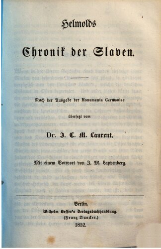Chronik der Slaven