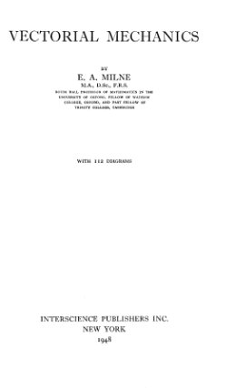 Vectorial mechanics