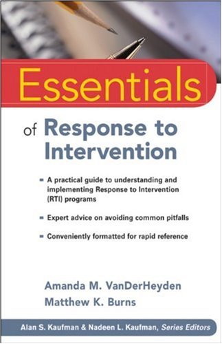 Essentials of Response to Intervention (Essentials of Psychological Assessment)
