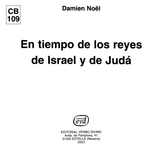En Tiempo de los Reyes de Israel y de Juda
