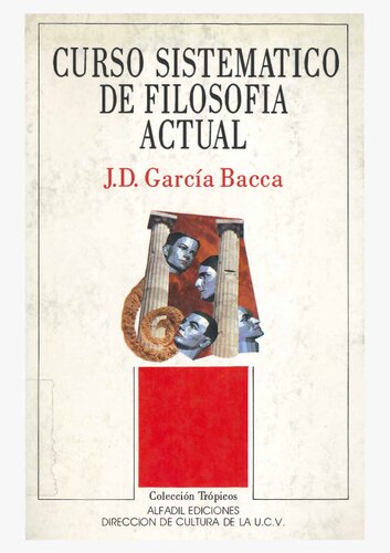 Curso sistemático de filosofía actual