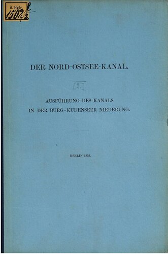 Ausführung des Kanals in der Burg-Kudenseer Niederung