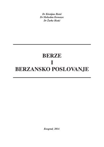 Berze i berzansko poslovanje