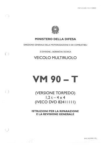 Iveco VM 90 T1 Manuale Officina