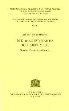 Die Iranier-Namen bei Aischylos