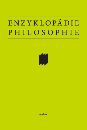 Enzyklopädie Philosophie: in drei Bänden