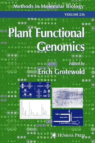Plant Functional Genomics: Methods and Protocols (Methods in Molecular Biology, 236)