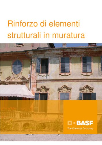 Rinforzo di elementi strutturali in muratura