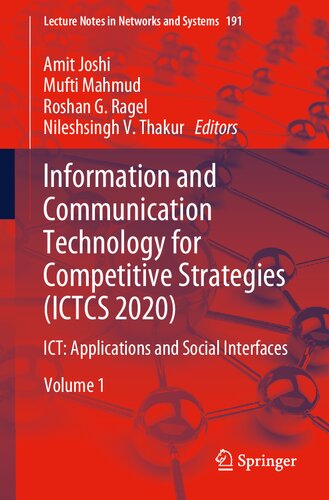 Information and Communication Technology for Competitive Strategies (ICTCS 2020): ICT: Applications and Social Interfaces (Lecture Notes in Networks and Systems, 191)