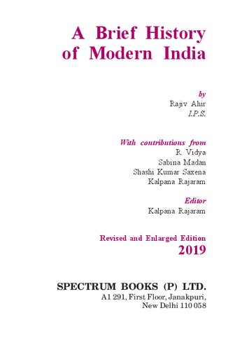 A Brief History of Modern India