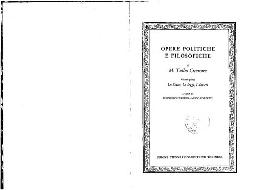 Opere politiche e filosofiche
