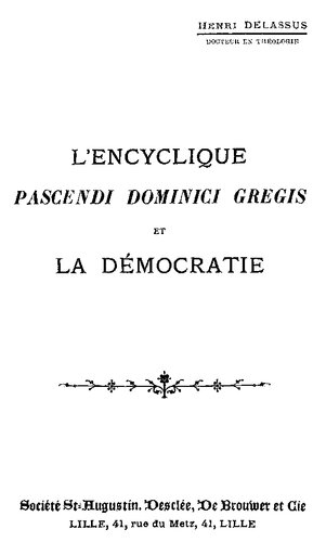 L'encyclique Pascendi dominici gregis et la démocratie