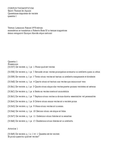 Quaestiones disputatae de veritate