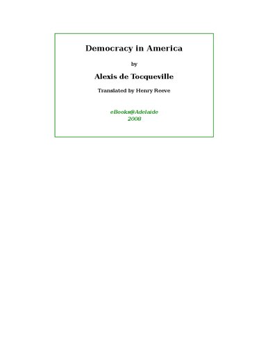 Democracy in America
