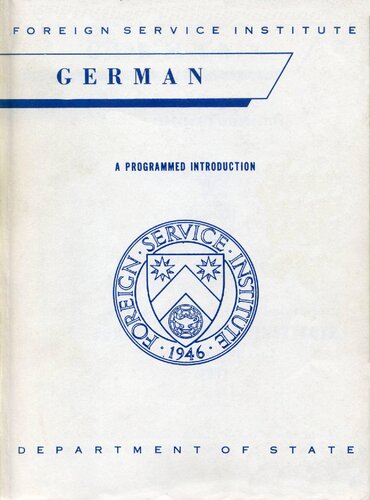 FSI - German Programmed Introduction - Student Text