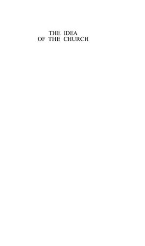 The Idea of the Church