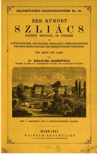 Der Kurort Szliács nächst Neusohl in Ungarn
