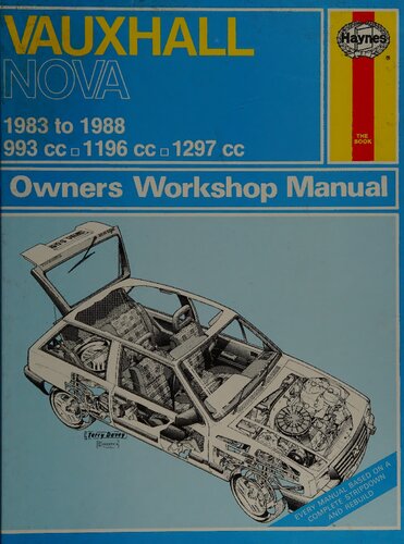 Haynes Vauxhall Nova 1983 to 1988 Owners Workshop Manual