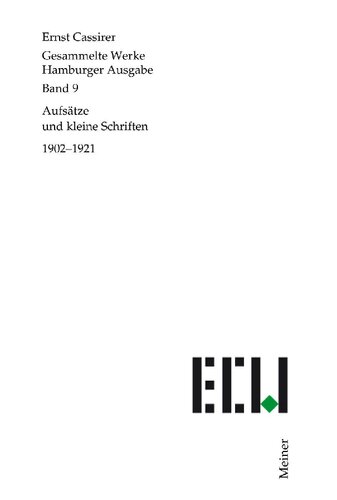 Aufsätze und kleine Schriften (1902-1921)