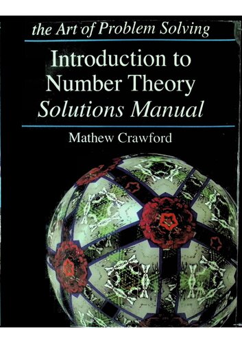 Introduction to Number Theory Solutions Manual