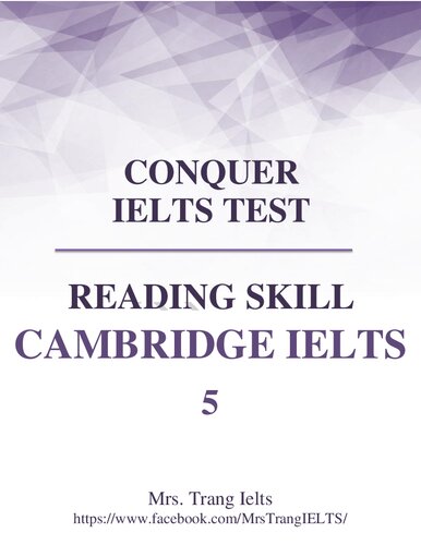 Conquer IELTS Test - Reading Skill - Cambridge IELTS 5