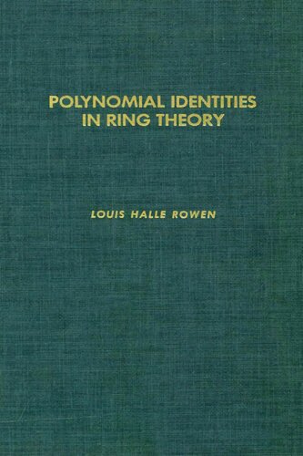 Polynomial identities in ring theory, Volume 84 (Pure and Applied Mathematics)