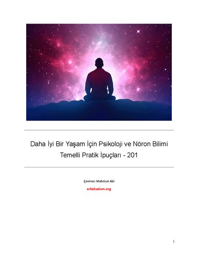 Nöron Bilimi Temelli Pratik İpuçları – 201